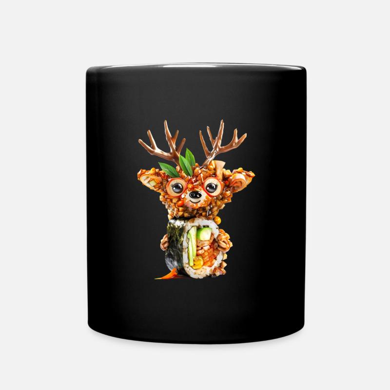 Hirsch Gimbap - Tasse einfarbig - Schwarz