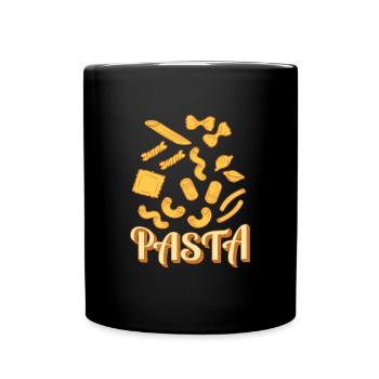 Pasta Spaghetti Nudel Essen Italien - Tasse einfarbig - Schwarz - Vorne