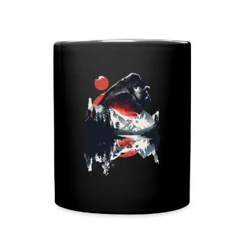 Gorilla - Full Colour Mug - black - Front