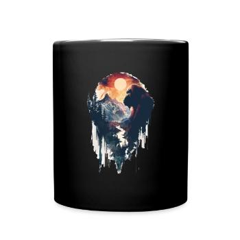 Orang-outan - Mug uni - noir - Devant