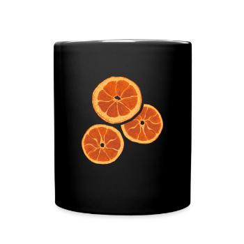 Séchage des fruits secs à l’orange - Mug uni - noir - Devant