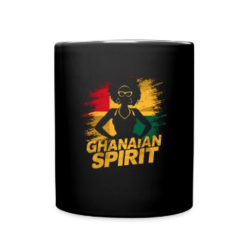 ghanéen Reggae Afro Woman Afrique Ghana - Mug uni - noir - Devant