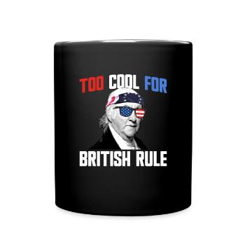 Zu cool für die britische Herrschaft Paul Revere 4 - Tasse einfarbig - Schwarz - Vorne