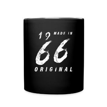 Made In 1966 Original Geburtstag Grunge Distressed - Tasse einfarbig - Schwarz - Vorne