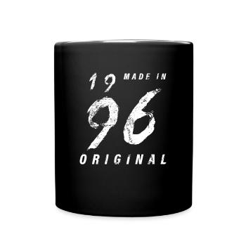 Fabriqué en 1996 Original Anniversaire Grunge en détresse - Mug uni - noir - Devant