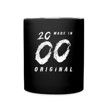 Made In 2000's Original Birthday Grunge Distressed - Full Colour Mug - black - Front