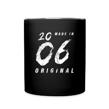 Made In 2006 Original Geburtstag Grunge Distressed - Tasse einfarbig - Schwarz - Vorne