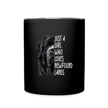 Newfoundland Girl Gift - Full Colour Mug - black - Front