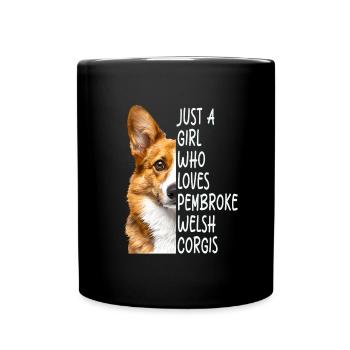 Terrier Welsh Gift - Full Colour Mug - black - Front