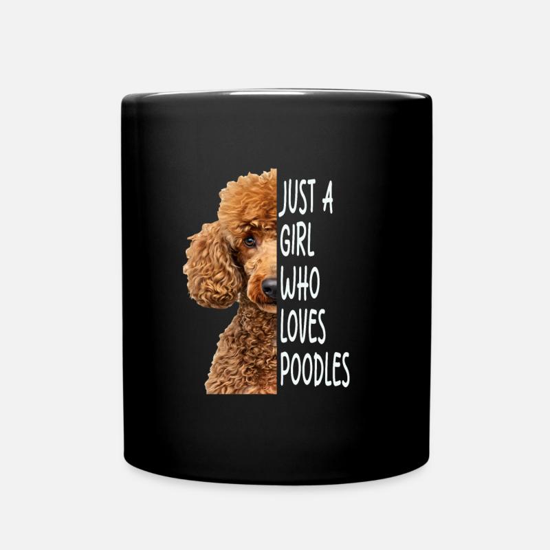 Pudel Girl Geschenk - Tasse einfarbig - Schwarz