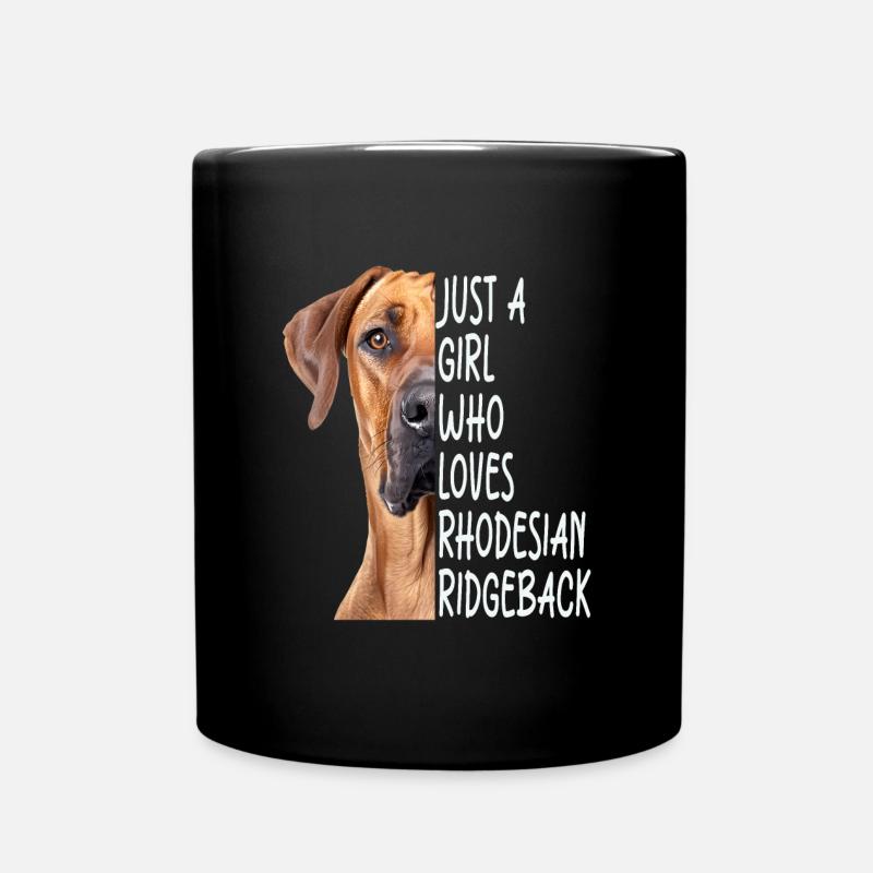 Ridgeback Rhodesian Gift - Full Colour Mug - black