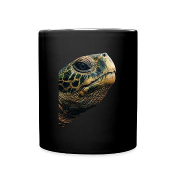 Tortue - Mug uni - noir - Devant