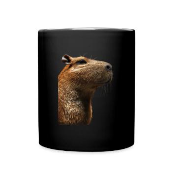 Capybara - Mug uni - noir - Devant
