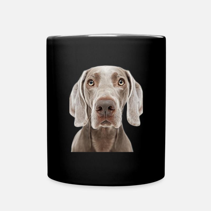 Weimaraner - Tasse einfarbig - Schwarz