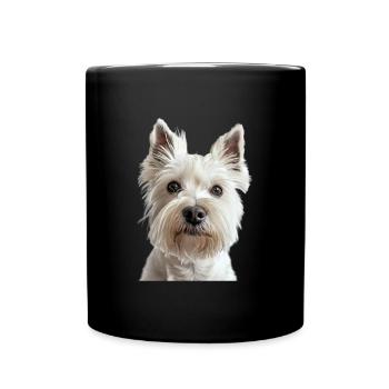 West Highland White Terrier - Full Colour Mug - black - Front