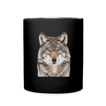 Wolf - Full Colour Mug - black - Front