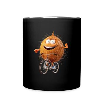 Coconut Bicycle - Full Colour Mug - black - Front