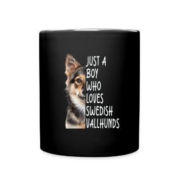 Swedish Vallhund - Full Colour Mug - black - Front