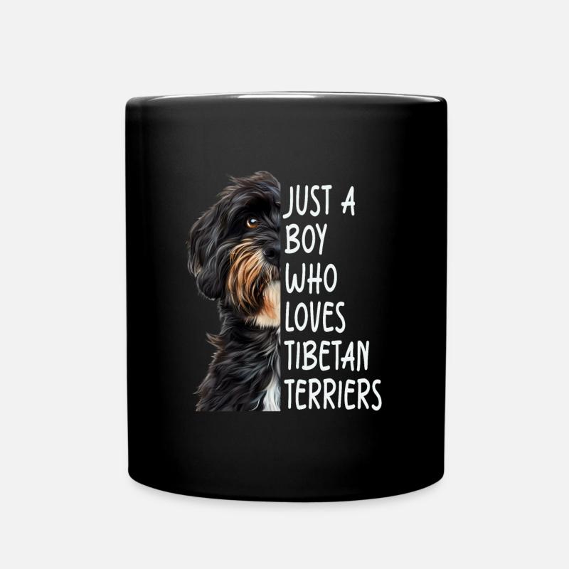 Tibetan Terrier - Full Colour Mug - black