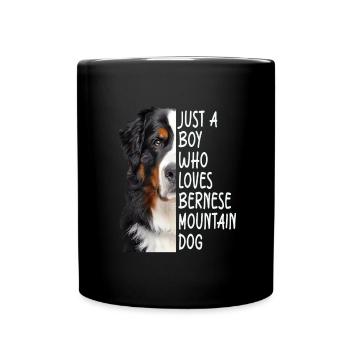 Bouvier bernois - Mug uni - noir - Devant