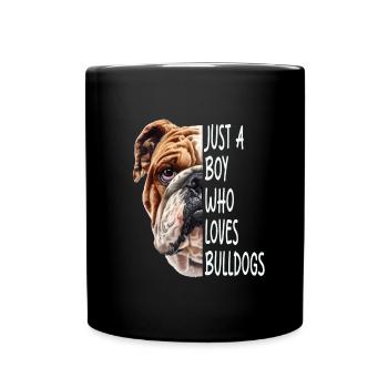 Bulldog - Full Colour Mug - black - Front