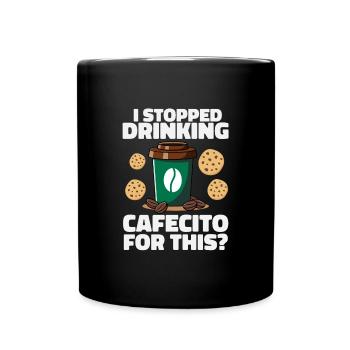 Cafecito Accessories & Cuban Lover Clothing - Full Colour Mug - black - Front