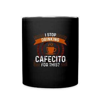 Cafecito Accessories & Cuban Lover Clothing - Full Colour Mug - black - Front
