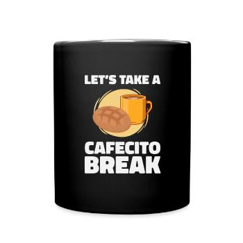 Cafecito Lover Drinking Cafecito Mix Cuban Coffee - Full Colour Mug - black - Front