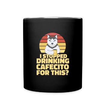 Cafecito Accessories & Cuban Lover Clothing - Full Colour Mug - black - Front