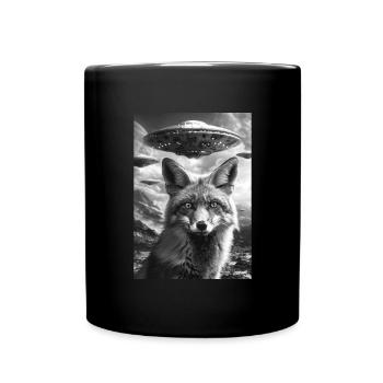 Ovni Selfie Renard - Mug uni - noir - Devant