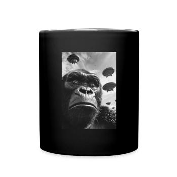 Gorille selfie OVNI - Mug uni - noir - Devant