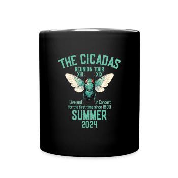 Die Cicadas Reunion Tour Sommer 2024 Damen Herren - Tasse einfarbig - Schwarz - Vorne