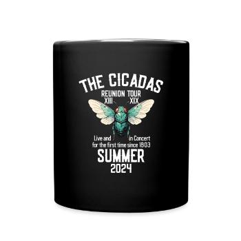 Die Cicadas Reunion Tour Sommer 2024 Damen Herren - Tasse einfarbig - Schwarz - Vorne