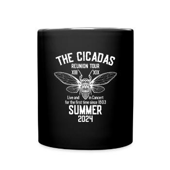 Die Cicadas Reunion Tour Sommer 2024 Damen Herren - Tasse einfarbig - Schwarz - Vorne