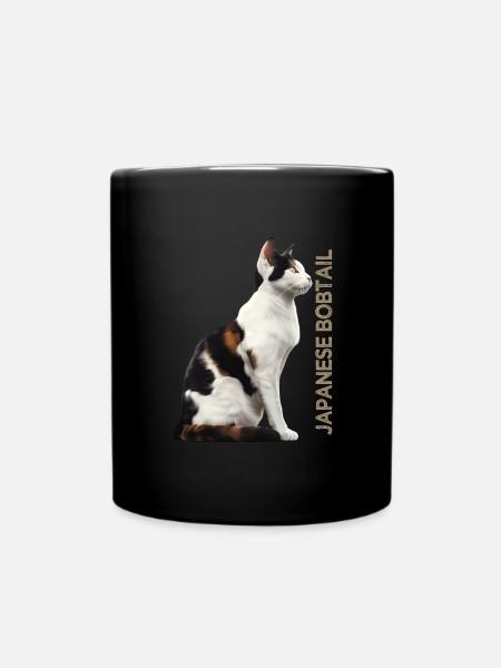 Japanese bobtail - Tasse einfarbig - Schwarz