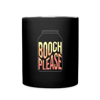 Booch Please Kombucha Tea Fermentation - Full Colour Mug - black - Front