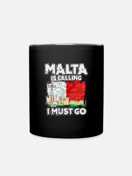 Malta - Tasse einfarbig - Schwarz