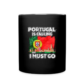 Portugal - Mug uni - noir - Devant