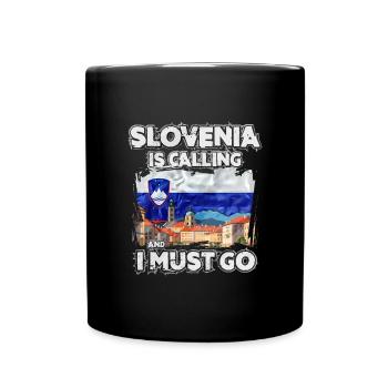 Slowenien - Tasse einfarbig - Schwarz - Vorne