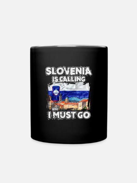 Slowenien - Tasse einfarbig - Schwarz