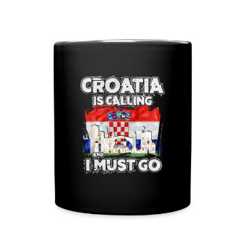 Croatie (Hrvatska) - Mug uni - noir - Devant