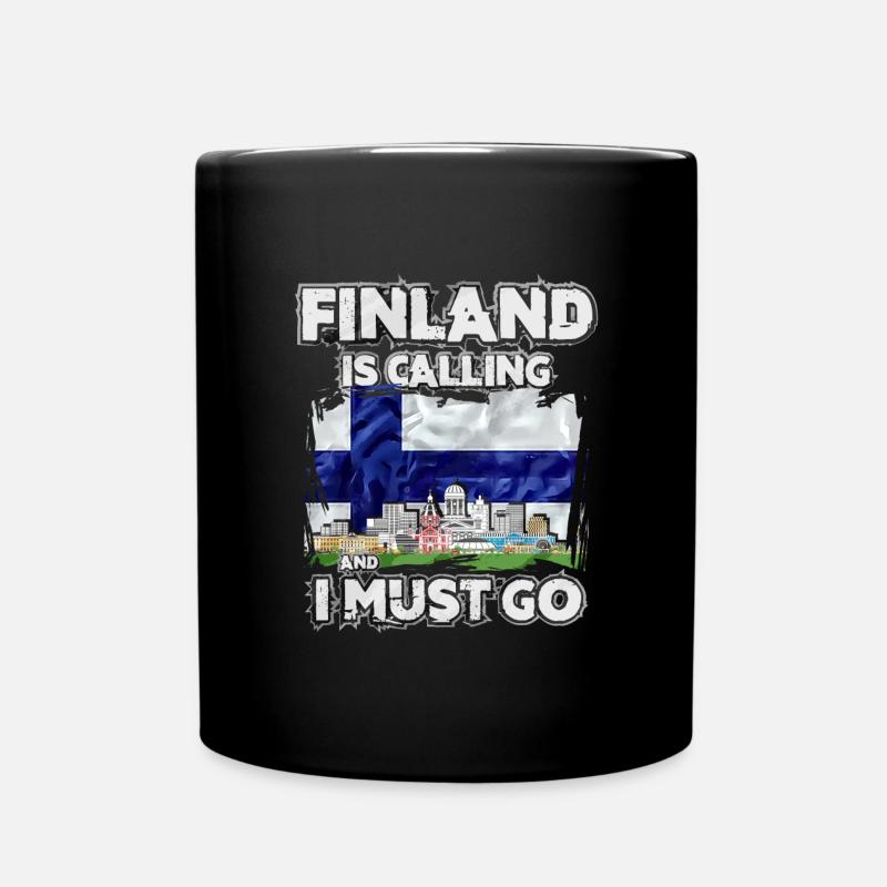 Finnland - Tasse einfarbig - Schwarz