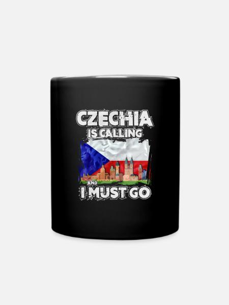 Tschechien - Tasse einfarbig - Schwarz