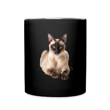 Tonkinese - Tasse einfarbig - Schwarz - Vorne