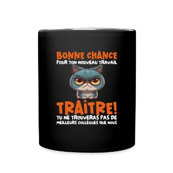 Départ Collègue Nouvel Emploi idée Cadeau Travail - Mug uni - noir - Devant