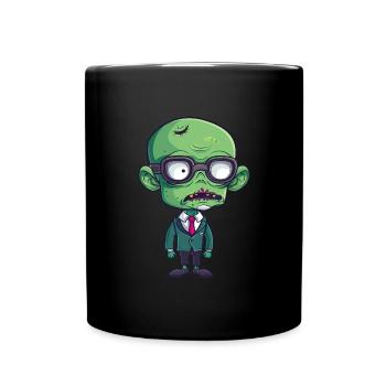 Schulleiter Halloween - Tasse einfarbig - Schwarz - Vorne