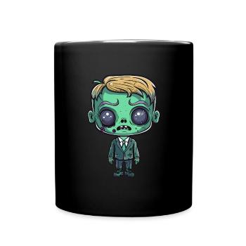 Verkäufer Halloween - Tasse einfarbig - Schwarz - Vorne
