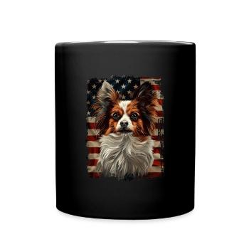 Papillon America USA - Full Colour Mug - black - Front
