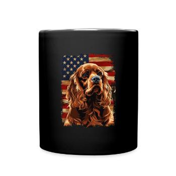 Sussex Spaniel America Usa - Full Colour Mug - black - Front