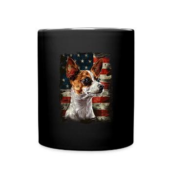 Renard Terrier Toy - America Usa - Mug uni - noir - Devant
